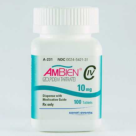 100 Tablets Ambien 10mg